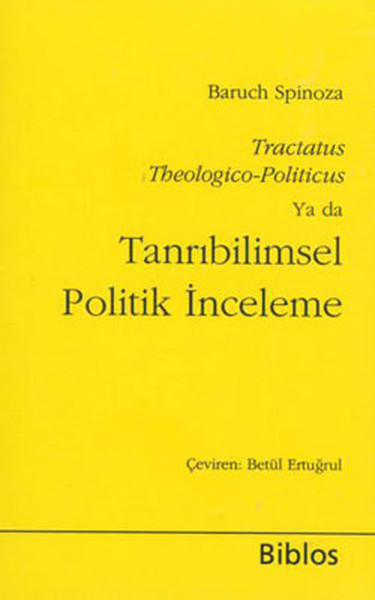 Tanrıbilimsel Politik İnceleme kitabı