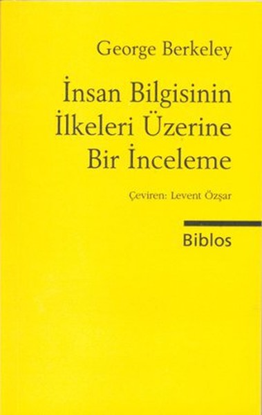 İnsan Bilgisinin İlkeleri Üzerine Bir İnceleme kitabı