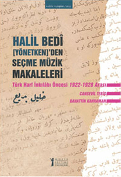 Halil Bedi (Yönetken) 'den Seçme Müzik Makaleleri kitabı