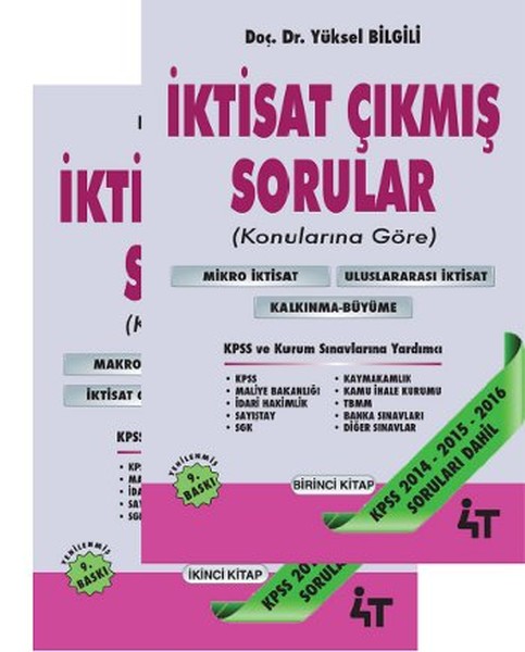 İktisat Çıkmış Sorular-2 Kitap Takım kitabı