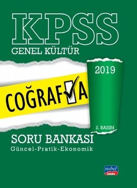 2019 Kpss Genel Kültür Coğrafya Soru Bankası kitabı