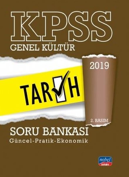 2019 Kpss Genel Kültür Tarih Soru Bankası kitabı