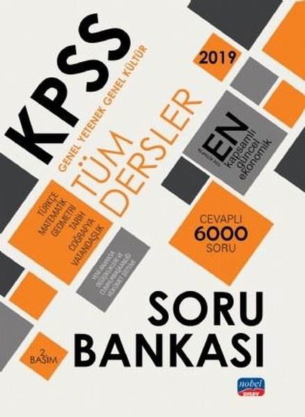 2019 Kpss Genel Kültür Genel Yetenek Tüm Dersler Soru Bankası kitabı