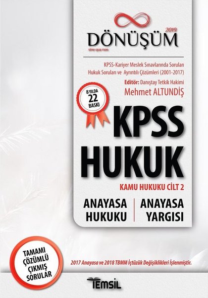 2019 Dönüşüm-Kpss Hukuk Kamu Hukuku (2. Cilt) kitabı