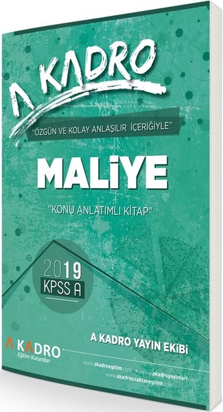 2019 Kpss A Grubu Maliye Konu Anlatımlı Kitap kitabı