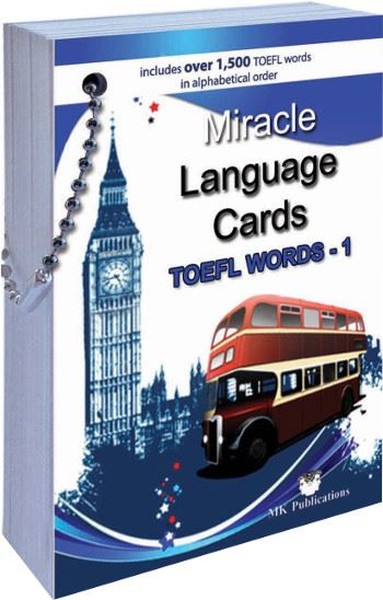 Miracle Language Cards Toefl Words 1 kitabı