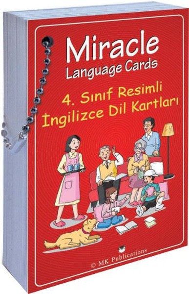 4. Sınıf Resimli İngilizce Dil Kartları (Miracle Language Cards)  kitabı