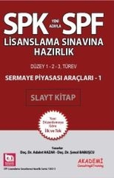 Spk-Spf Sermaye Piyasası Araçları 1 Slayt Kitap kitabı