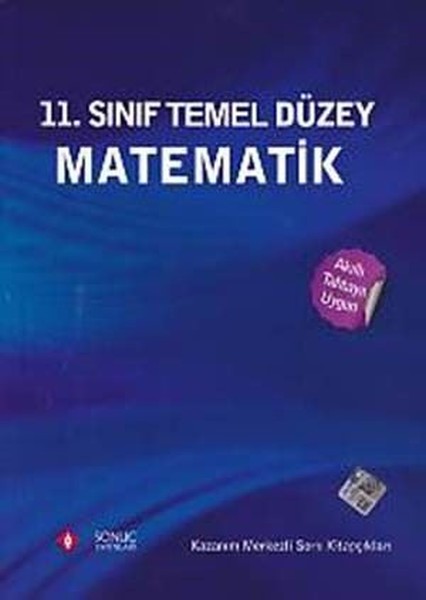 11. Sınıf Temel Düzey Matematik kitabı