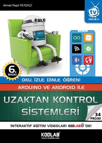 Arduino Ve Android İle Uzaktan Kontrol Sistemleri - 33 Proje kitabı
