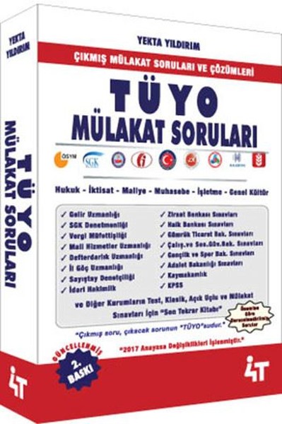 Tüyo Mülakat Soruları kitabı