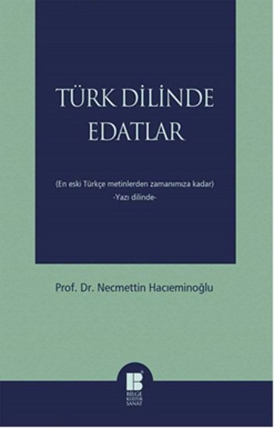 Türk Dilinde Edatlar kitabı