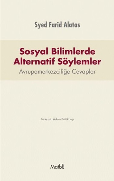 Sosyal Bilimlerde Alternatif Söylemler kitabı