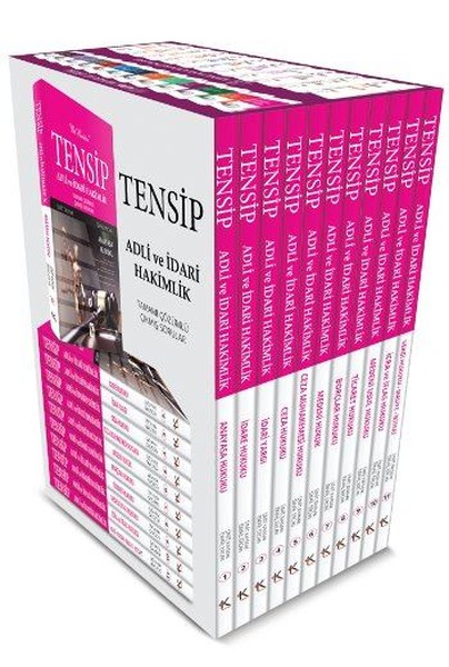 Tensip Adli Ve İdari Hakimlik Tamamı Çözümlü Çıkmış Sorular-11 Kitap Takım kitabı