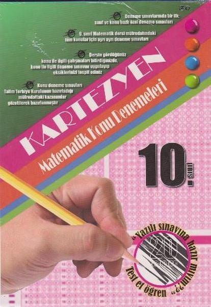 10. Sınıf Matematik Kartezyen Konu Denemeleri 20 Adet kitabı