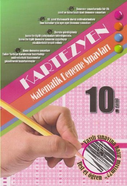 10. Sınıf Matematik Kartezyen Deneme Sınavları kitabı