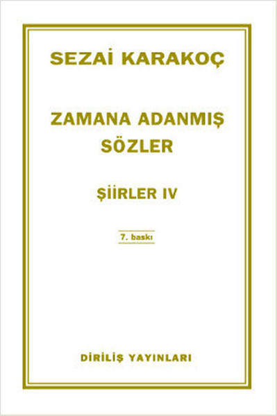 Zamana Adanmış Sözler kitabı