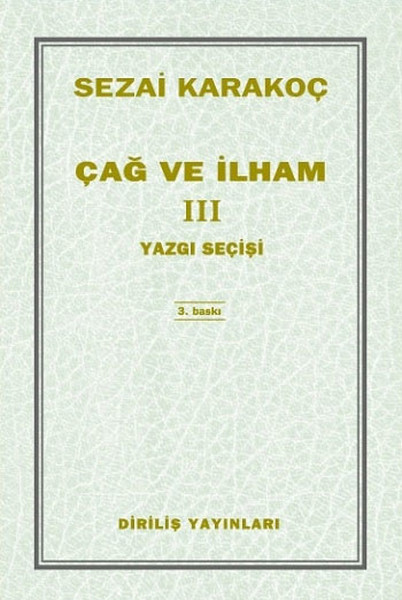 Çağ Ve İlham 3 kitabı