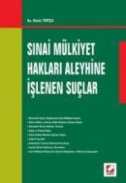 Sınai Mülkiyet Hakları Aleyhine İşlenen Suçlar kitabı