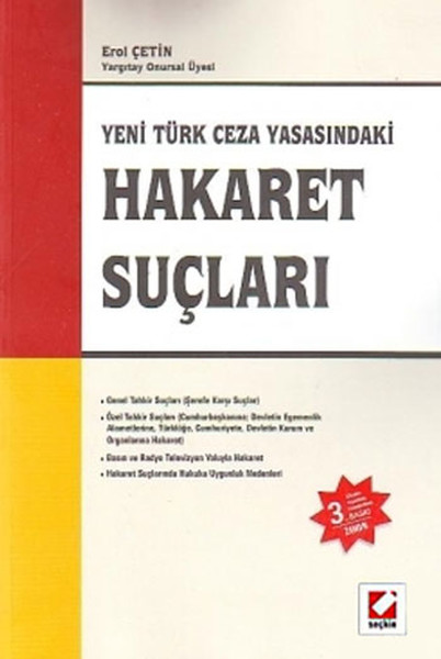 Yeni Türk Ceza Yasasındaki Hakaret Suçları kitabı