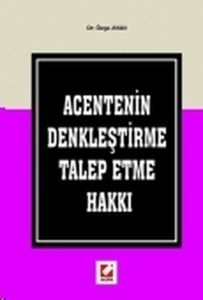 Acentenin Denkleştirme Talep Etme Hakkı kitabı