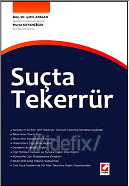 Suçta Tekerrür kitabı