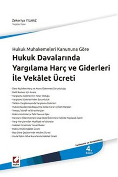 Hukuk Davalarında Yargılama Harç Ve Giderleri İle Vekalet Ücreti kitabı