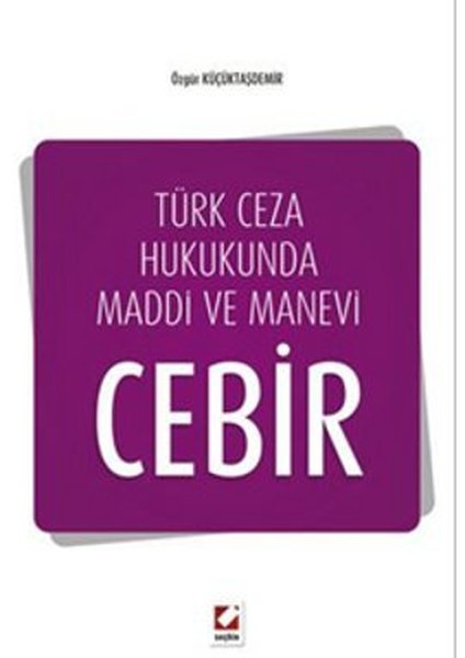 Türk Ceza Hukukunda Maddi Ve Manevi Cebir kitabı