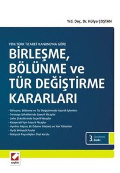 Birleşme, Bölünme Ve Tür Değiştirme Kararları kitabı