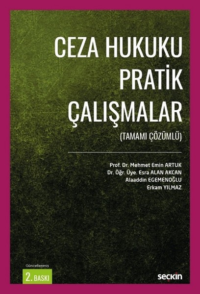 Ceza Hukuku Pratik Çalışmalar kitabı