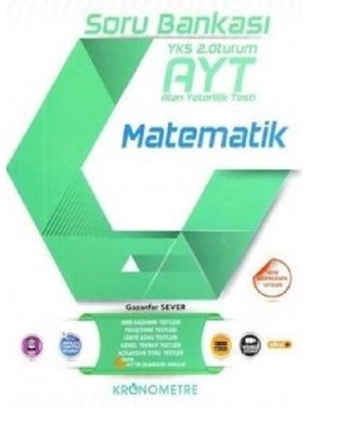 Kronometre AYT Matematik Soru Bankası kitabı