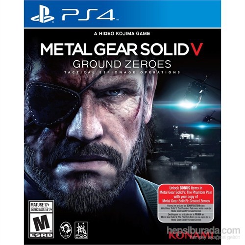 Metal Gear Solid V Ground Zeroes Ps4 kitabı