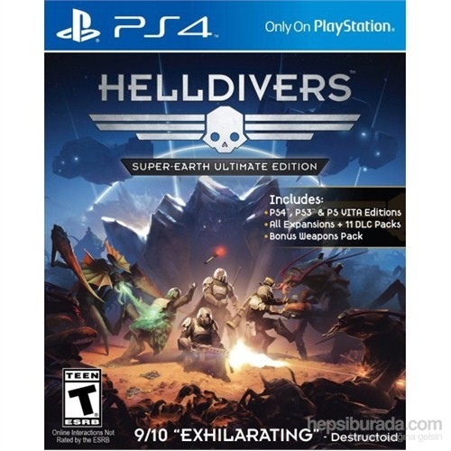 Helldivers Super-Earth Ultimate Edition PS4 kitabı