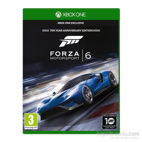 Forza Motorsports 6 Xbox One kitabı