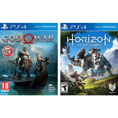 God Of War + Horizon Zero Dawn PS4 kitabı