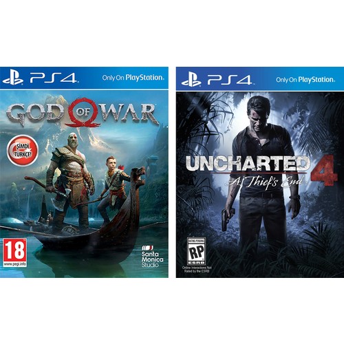 God Of War + Uncharted 4 PS4 Oyun kitabı