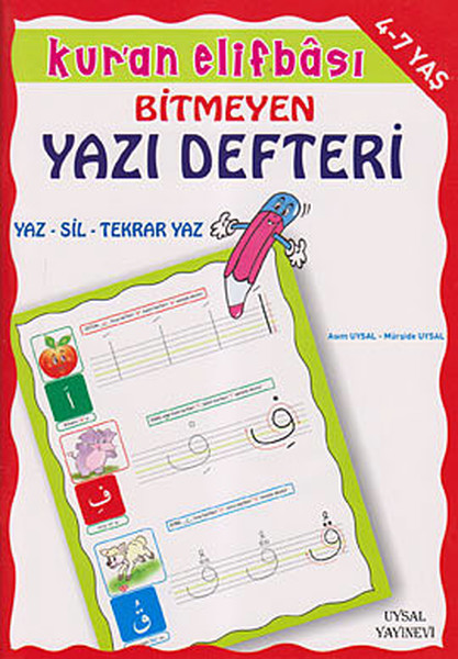 Kur'an Elifbası-Tükenmeyen Yazı Defteri kitabı