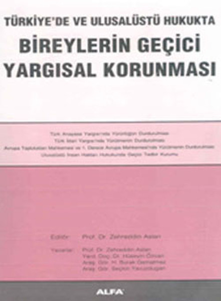 Bireylerin Geçici Yargısal Korunması kitabı