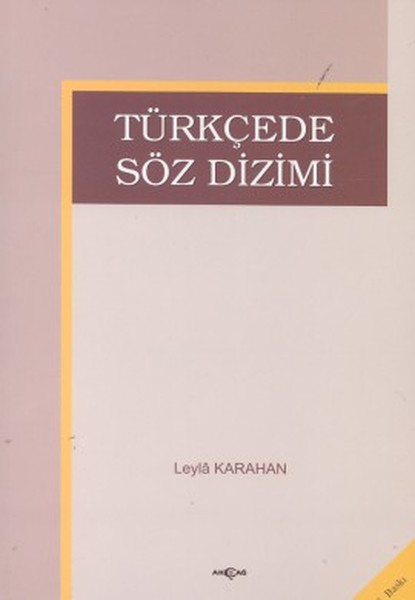 Türkçede Söz Dizimi kitabı