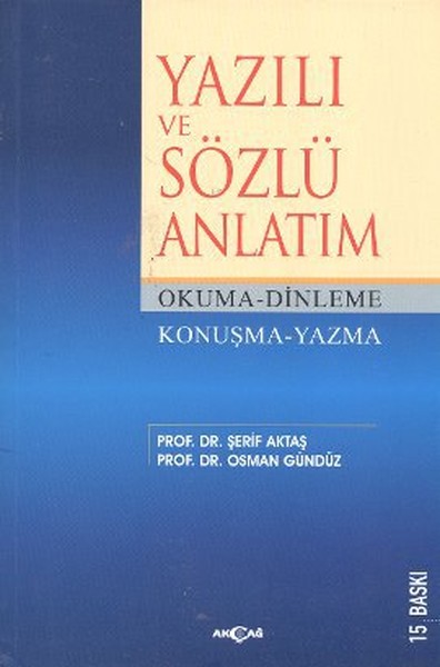 Yazılı Ve Sözlü Anlatım kitabı