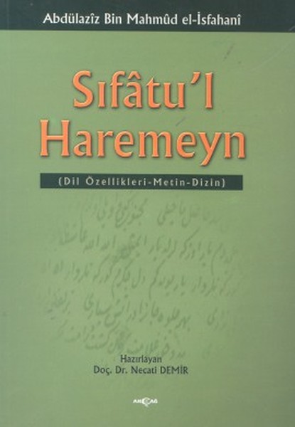 Sıfatu'l Haremeyn Dil Özellikleri / Metin / Dizin kitabı