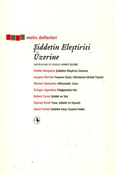 Şiddetin Eleştirisi Üzerine kitabı