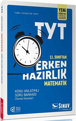 Sınav Yayınları 11. Sınıf TYT Erken Hazırlık Matematik Konu Anlatımlı Soru Bankası kitabı