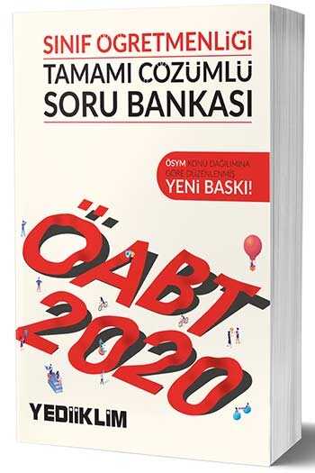  2020 ÖABT Sınıf Öğretmenliği Tamamı Çözümlü Soru Bankası kitabı