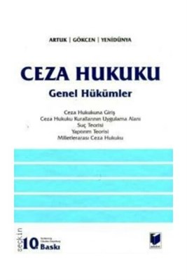 Ceza Hukuku Genel Hükümler kitabı