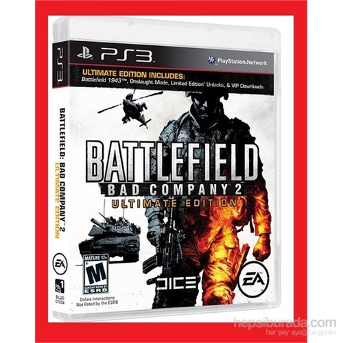 Battlefield: Bad Company 2 Ultimate Edition Ps3 Oyun kitabı