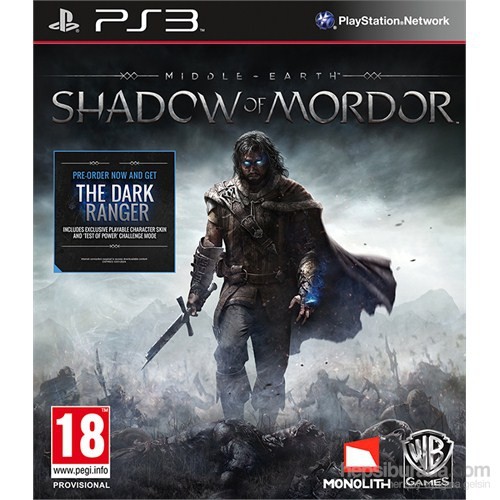 Middle Earth Shadow Of Mordor PS3 kitabı