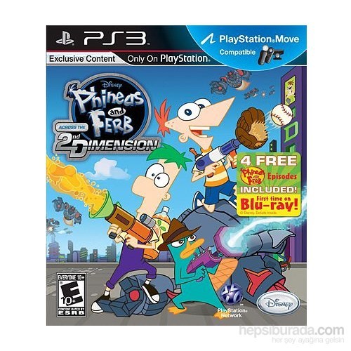 Disney Phineas And Ferb Across The 2nd Dimension PS3 kitabı