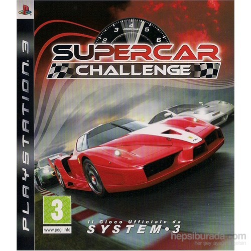 Supercar Challenge PS3 kitabı