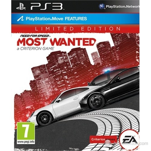 Need For Speed Most Wanted 2012Limited Edition PS3 kitabı